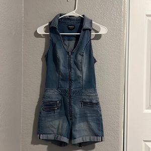 Bebe denim romper